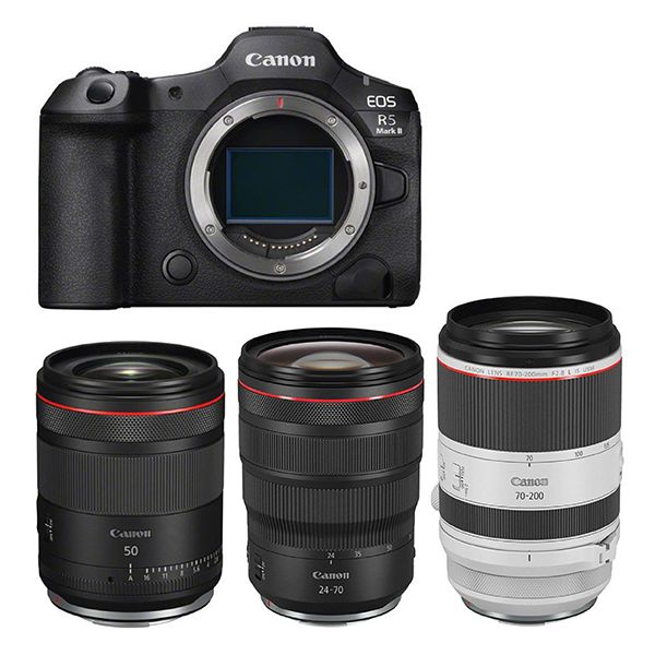 Canon EOS R5 Mark II With RF Pro Lens Bundle